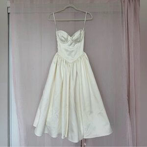 House of CB Cream Strapless Dress